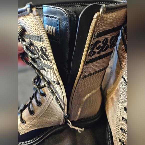 SAM & LIBBY "Stella" Combat Boot Khaki Black, Size 7.5 (NWOT) - Picture 5 of 15